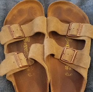 Birkenstock Suede Arizona Sz 40 Taupe